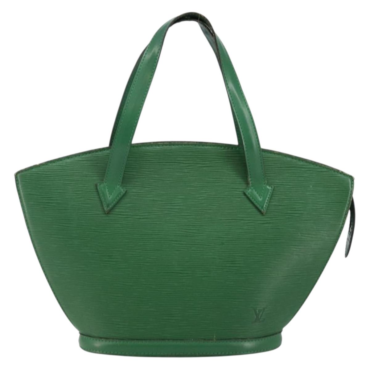 LOUIS VUITTON Epi Saint Jacques Hand Bag Green M52274 LV Auth BA6312