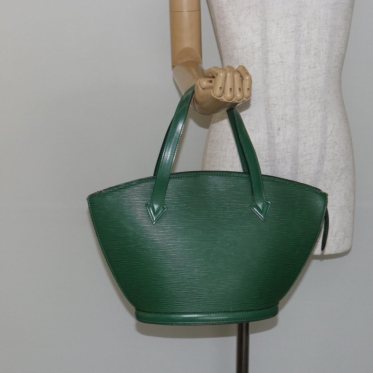 LOUIS VUITTON Epi Saint Jacques Hand Bag Green M52274 LV Auth BA6312