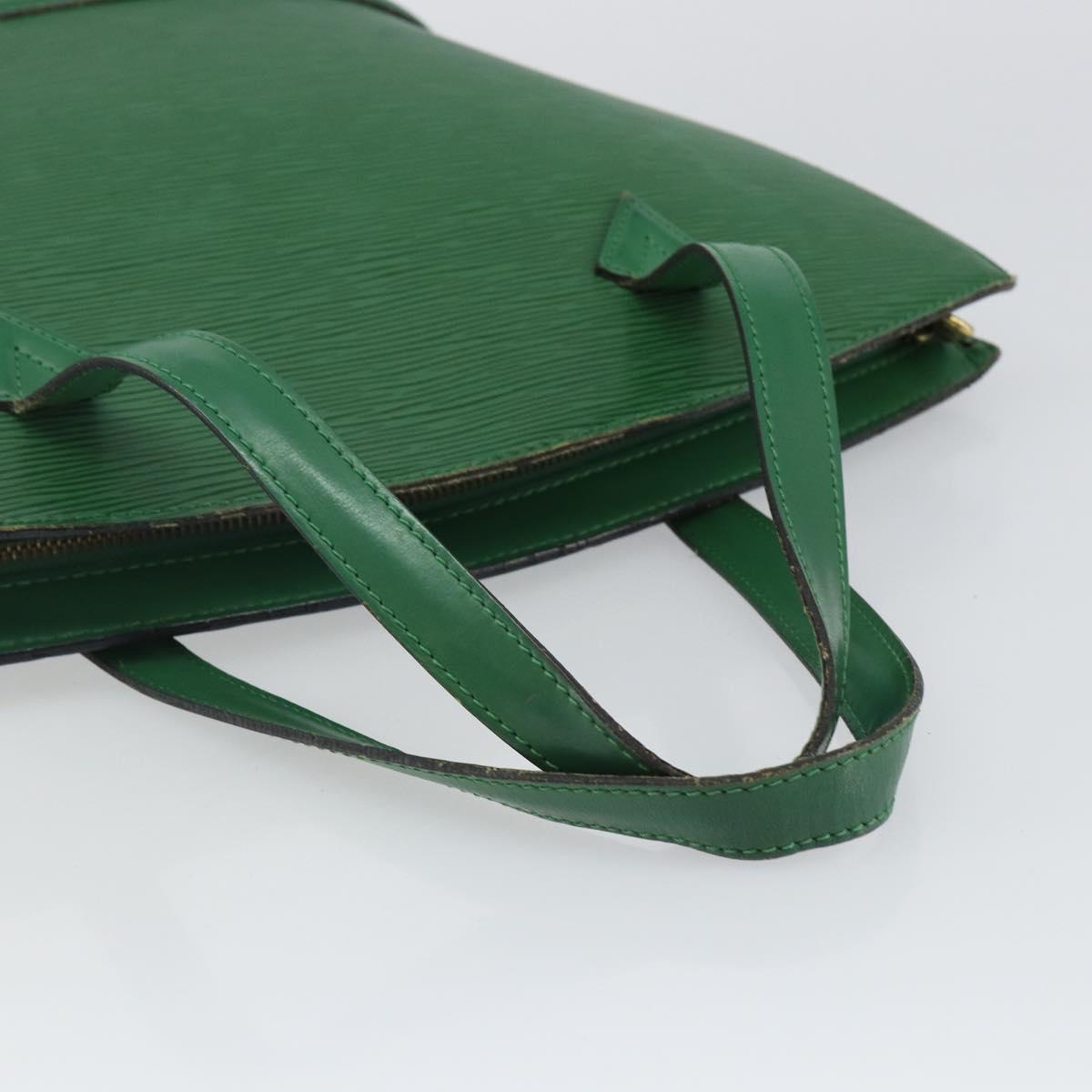LOUIS VUITTON Epi Saint Jacques Hand Bag Green M52274 LV Auth BA6312