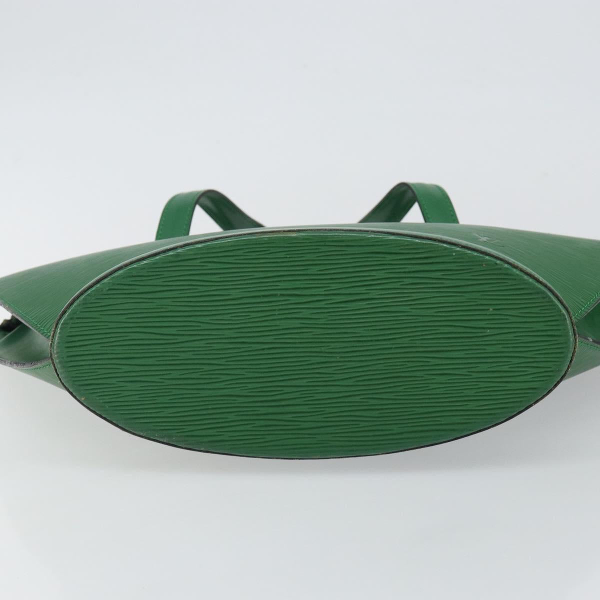 LOUIS VUITTON Epi Saint Jacques Hand Bag Green M52274 LV Auth BA6312