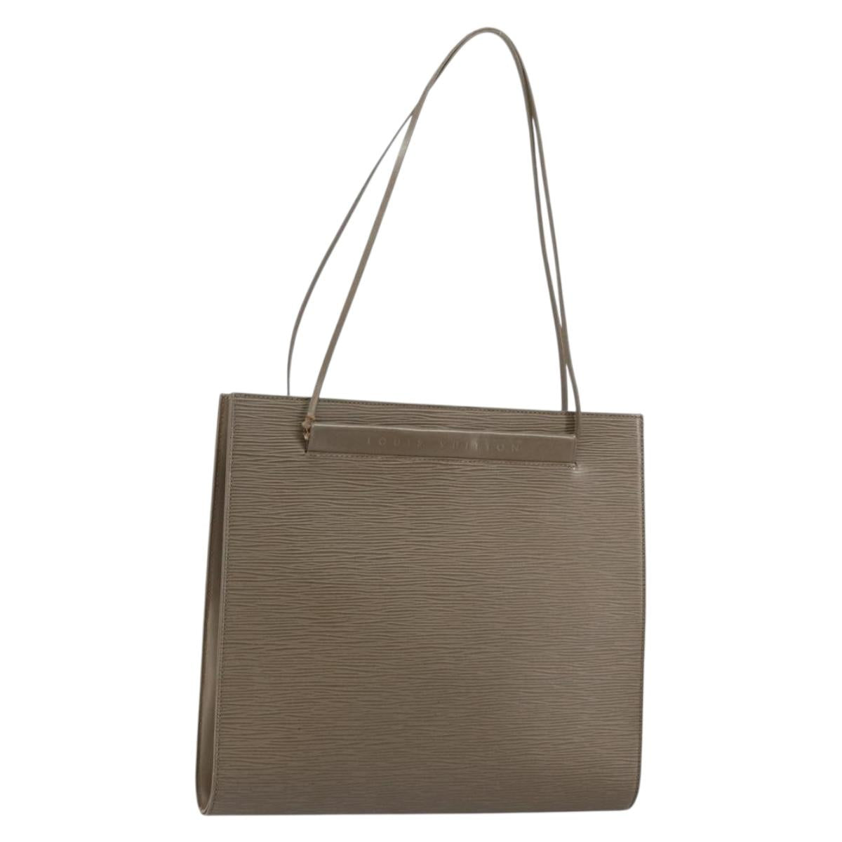 LOUIS VUITTON Epi Saint Tropez Shoulder Bag Gray Lilac M5246B LV Auth BA6313