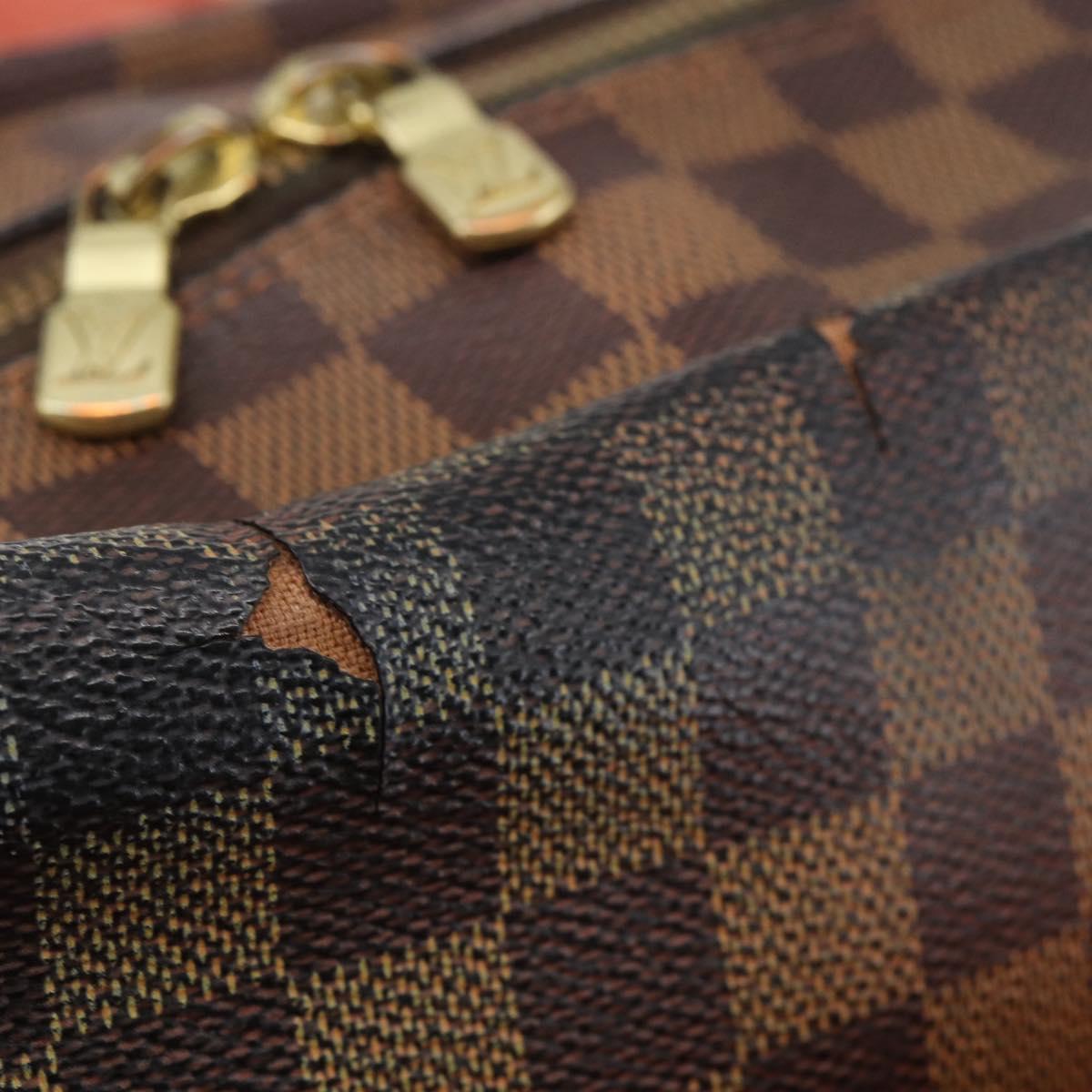 LOUIS VUITTON Damier Ebene Naviglio Shoulder Bag N45255 LV Auth BA6314