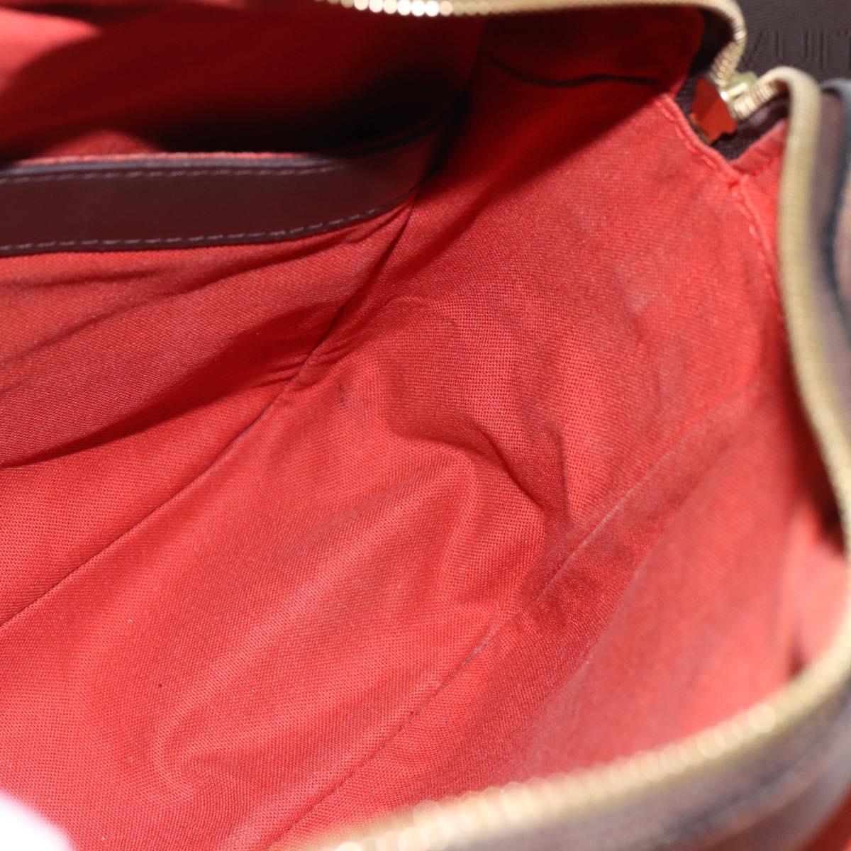 LOUIS VUITTON Damier Ebene Naviglio Shoulder Bag N45255 LV Auth BA6314