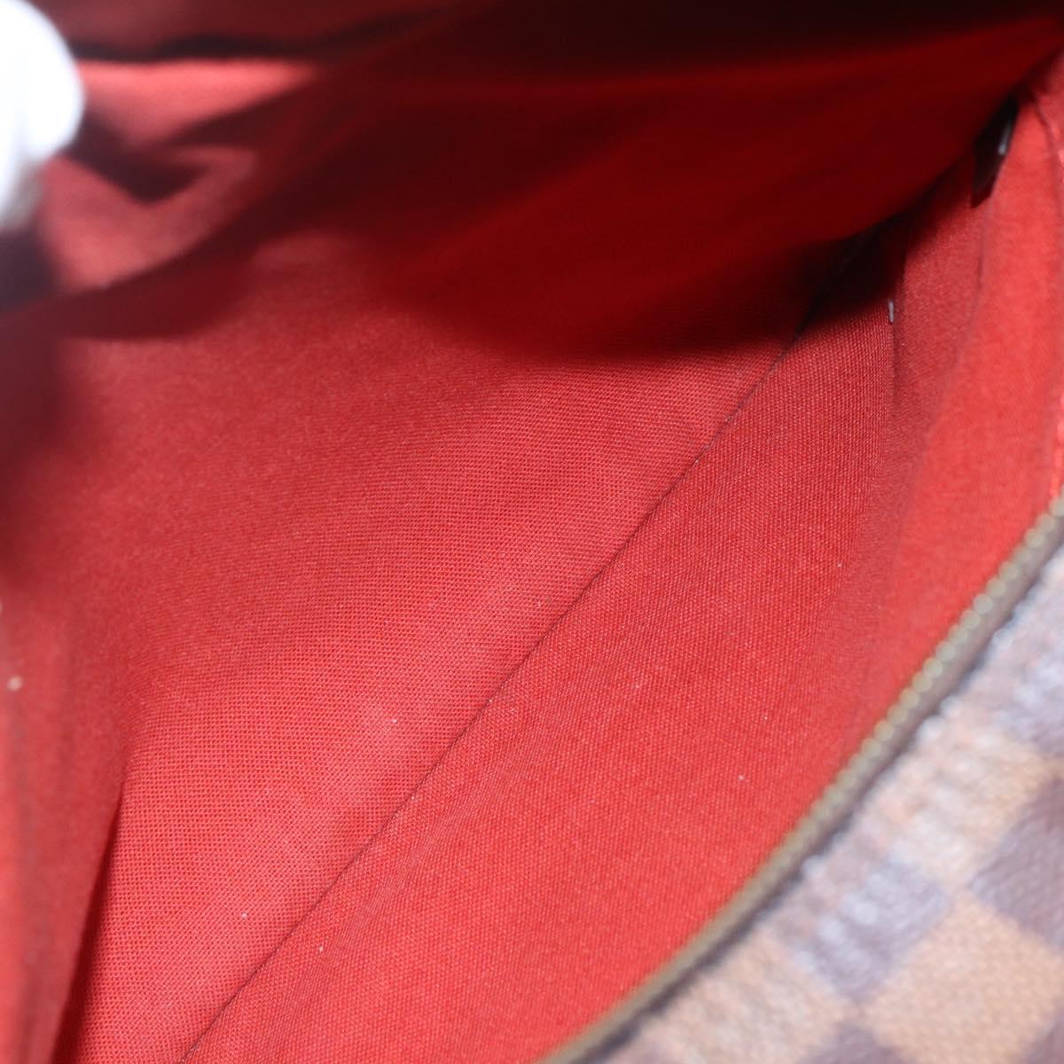 LOUIS VUITTON Damier Ebene Naviglio Shoulder Bag N45255 LV Auth BA6314