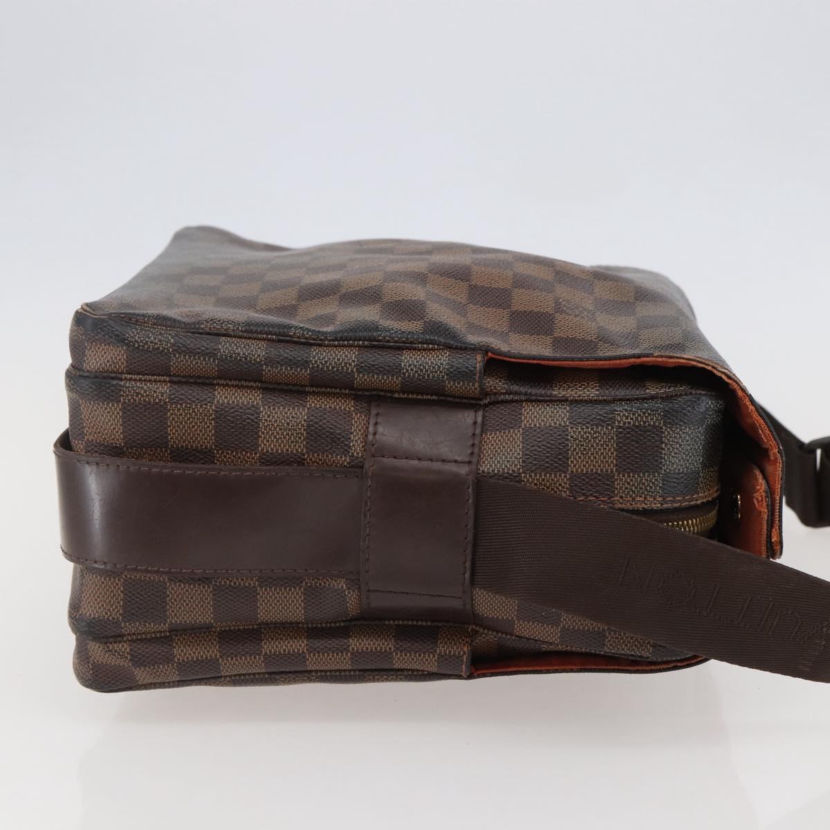 LOUIS VUITTON Damier Ebene Naviglio Shoulder Bag N45255 LV Auth BA6314