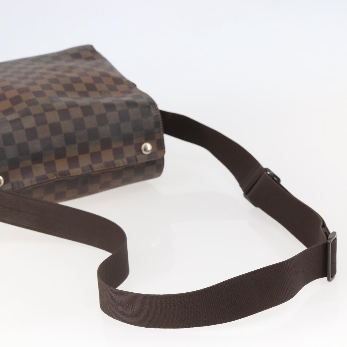 LOUIS VUITTON Damier Ebene Naviglio Shoulder Bag N45255 LV Auth BA6314