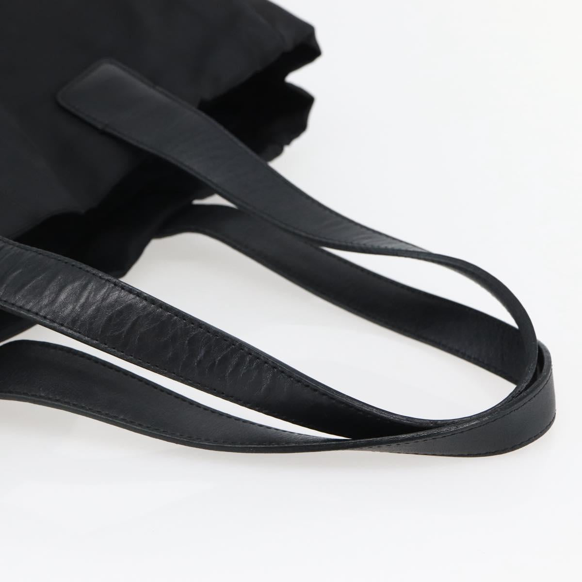 CHANEL New Travel Line Tote Bag Nylon Black CC Auth BA6319