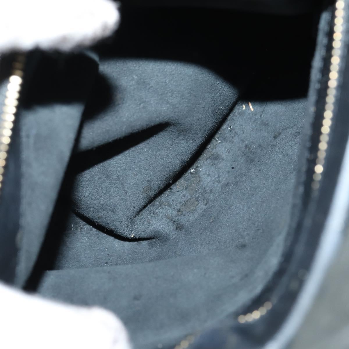 CELINE Horizontal Cabas Tote Bag Canvas Leather Beige Black Auth BA6326