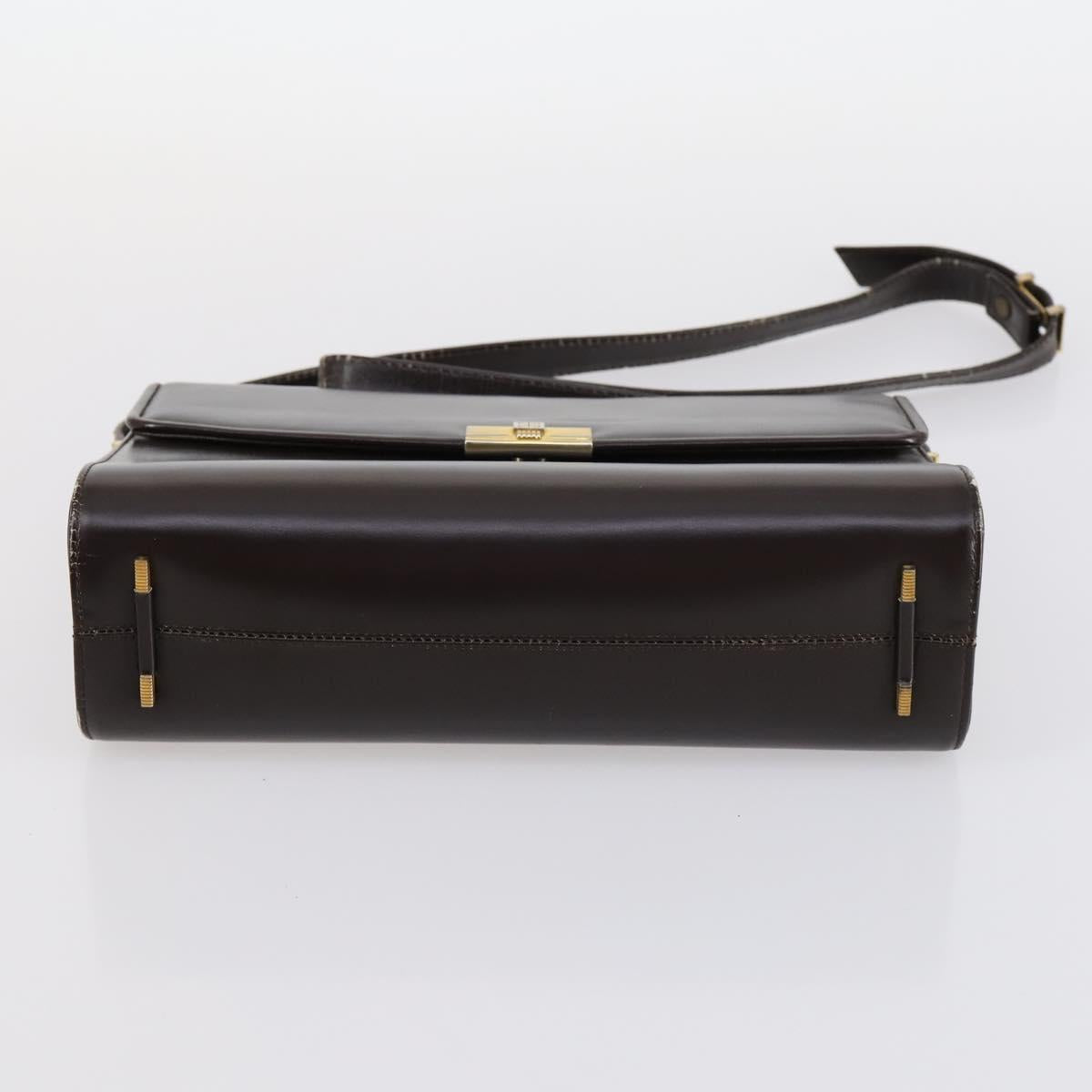 BALLY Givenchy Shoulder Bag Leather 3Set Black Navy Auth BA6336