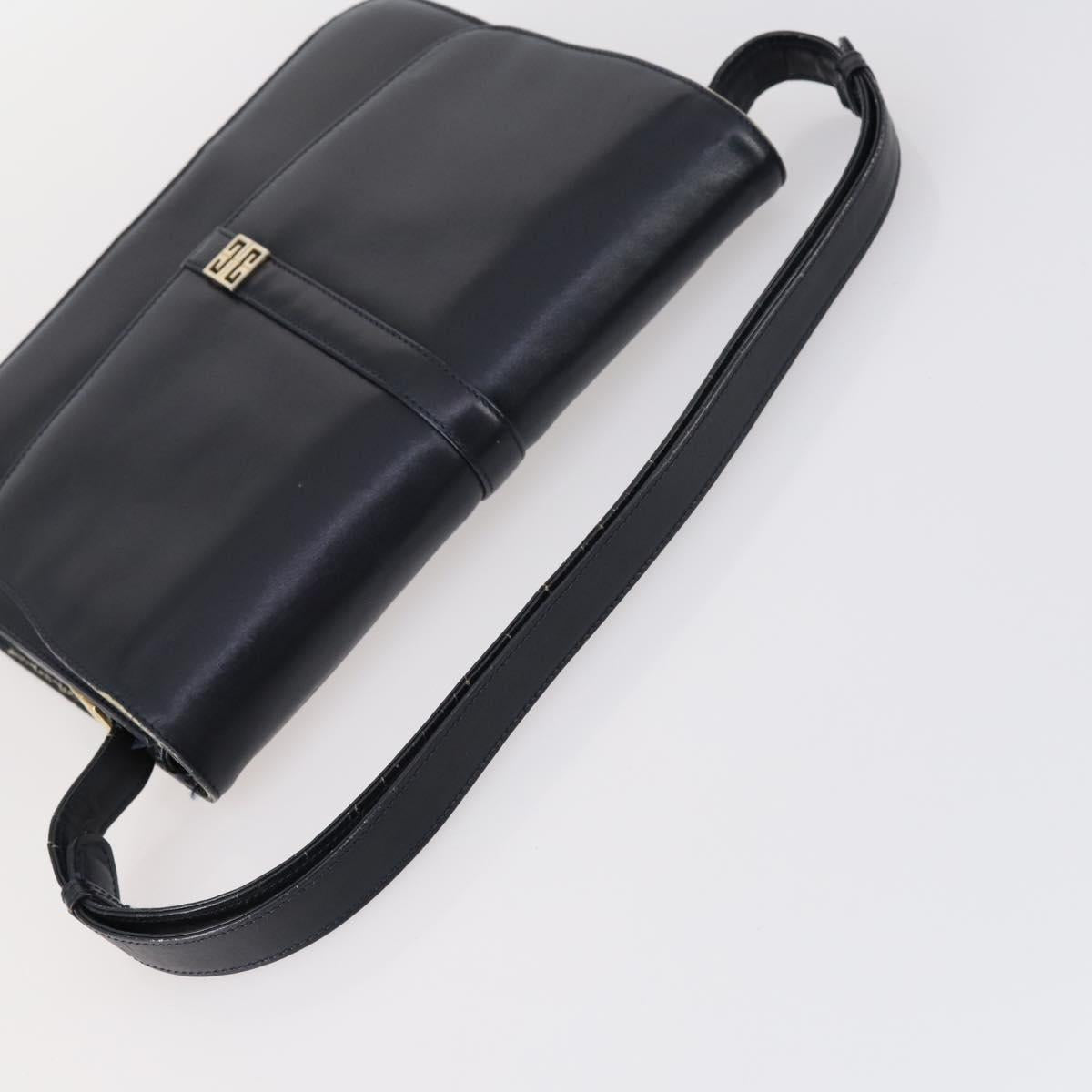 BALLY Givenchy Shoulder Bag Leather 3Set Black Navy Auth BA6336