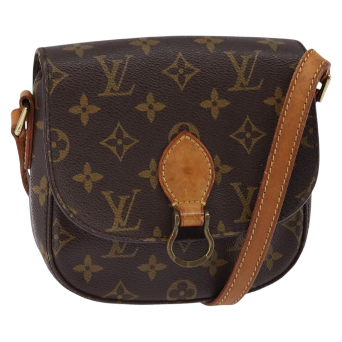 LOUIS VUITTON Monogram Saint Cloud PM Shoulder Bag M51244 LV Auth BA6341