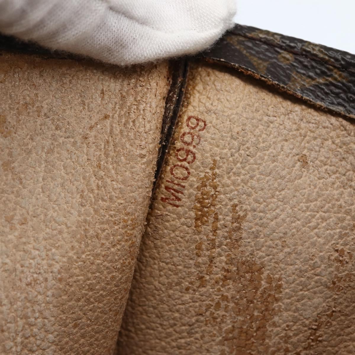 LOUIS VUITTON Monogram Sac Plat Hand Bag M51140 LV Auth BA6342