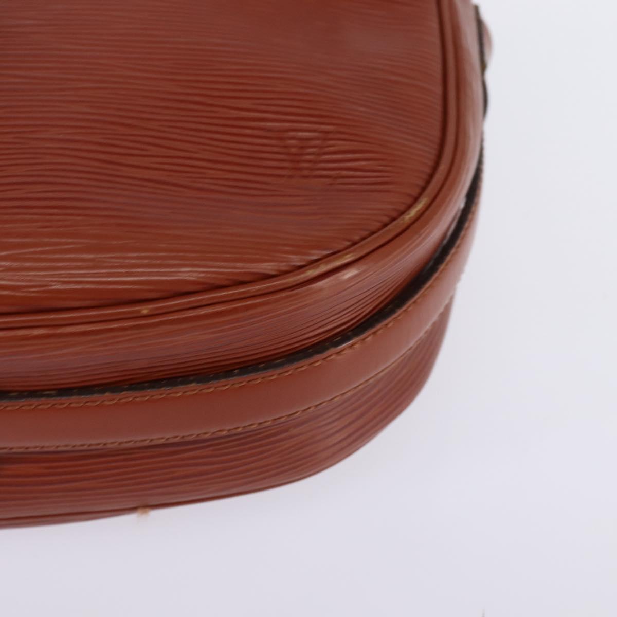 LOUIS VUITTON Epi Jeune Fille MM Shoulder Bag Brown M52153 LV Auth BA6343