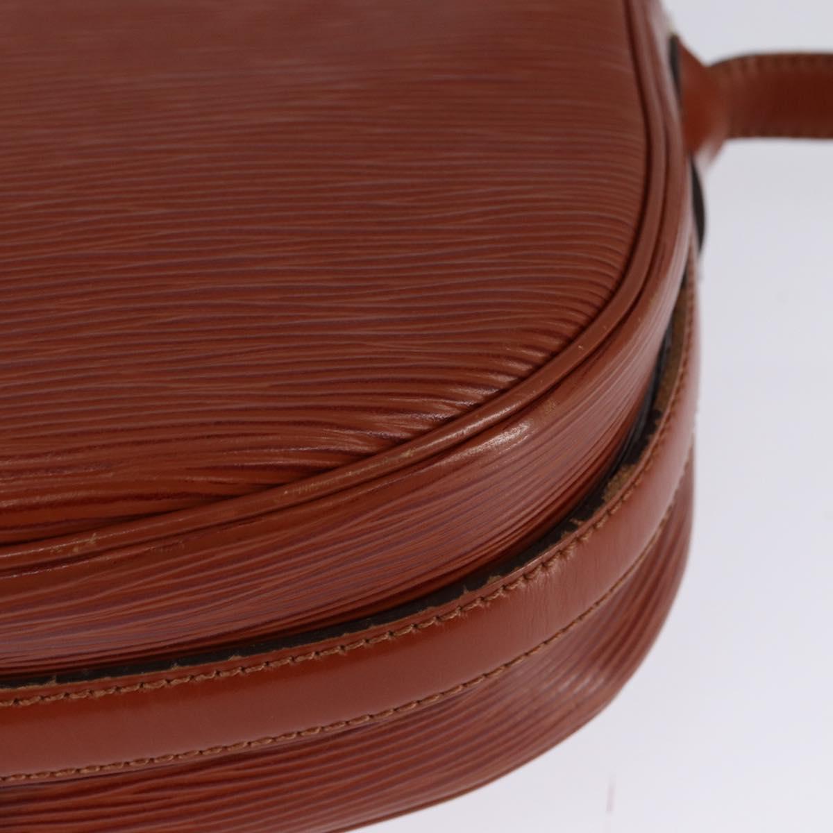 LOUIS VUITTON Epi Jeune Fille MM Shoulder Bag Brown M52153 LV Auth BA6343