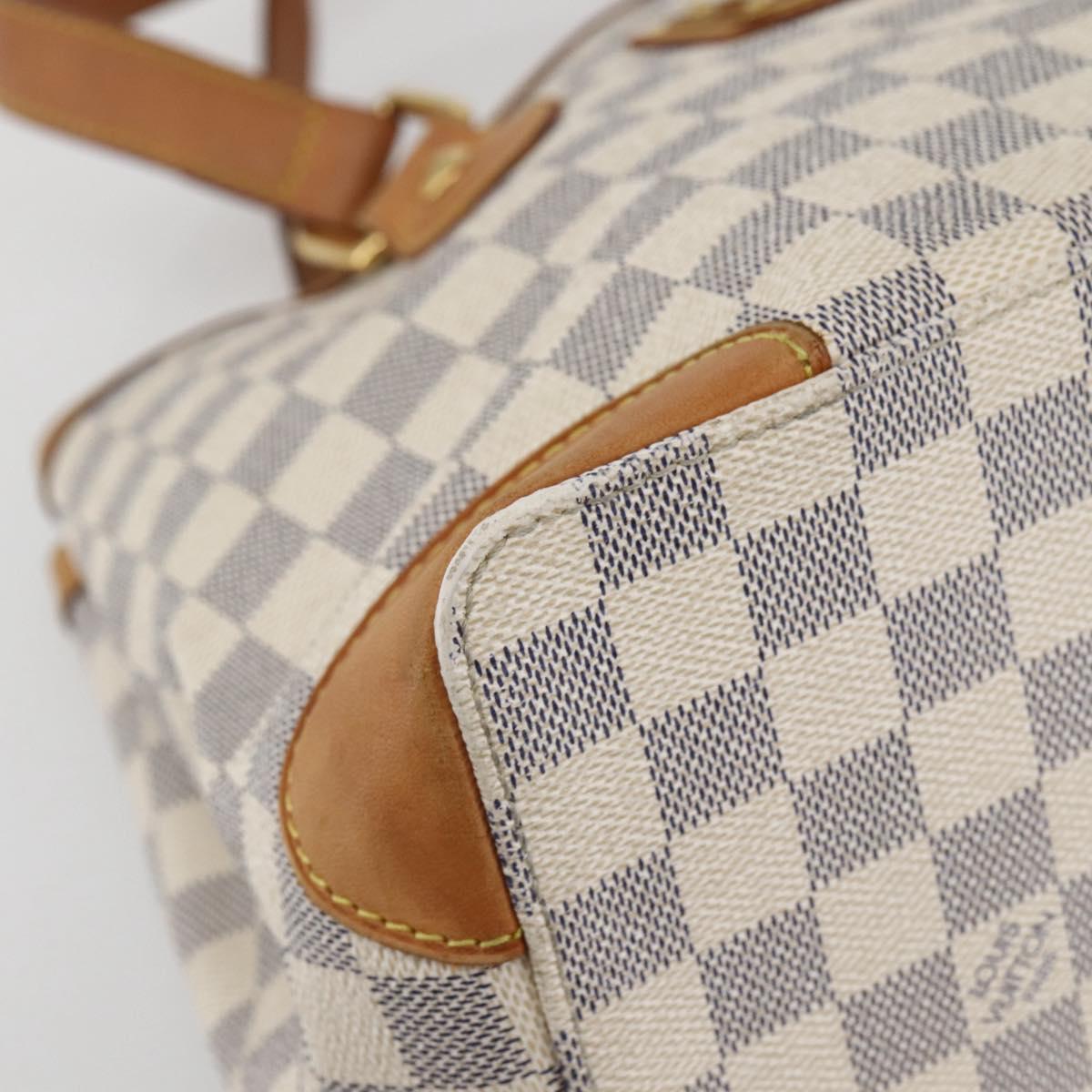 LOUIS VUITTON Damier Azur Hampstead PM Tote Bag N51207 LV Auth BA6345