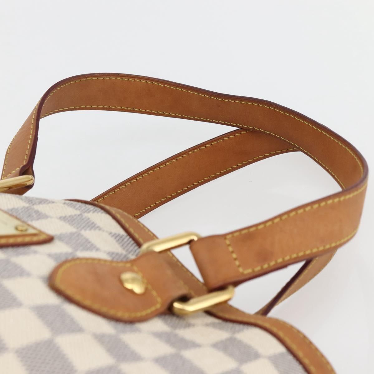 LOUIS VUITTON Damier Azur Hampstead PM Tote Bag N51207 LV Auth BA6345
