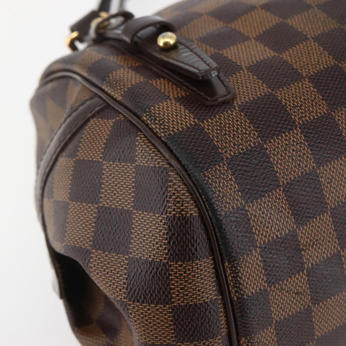 LOUIS VUITTON Damier Ebene Rivington PM Hand Bag N41157 LV Auth BA6346