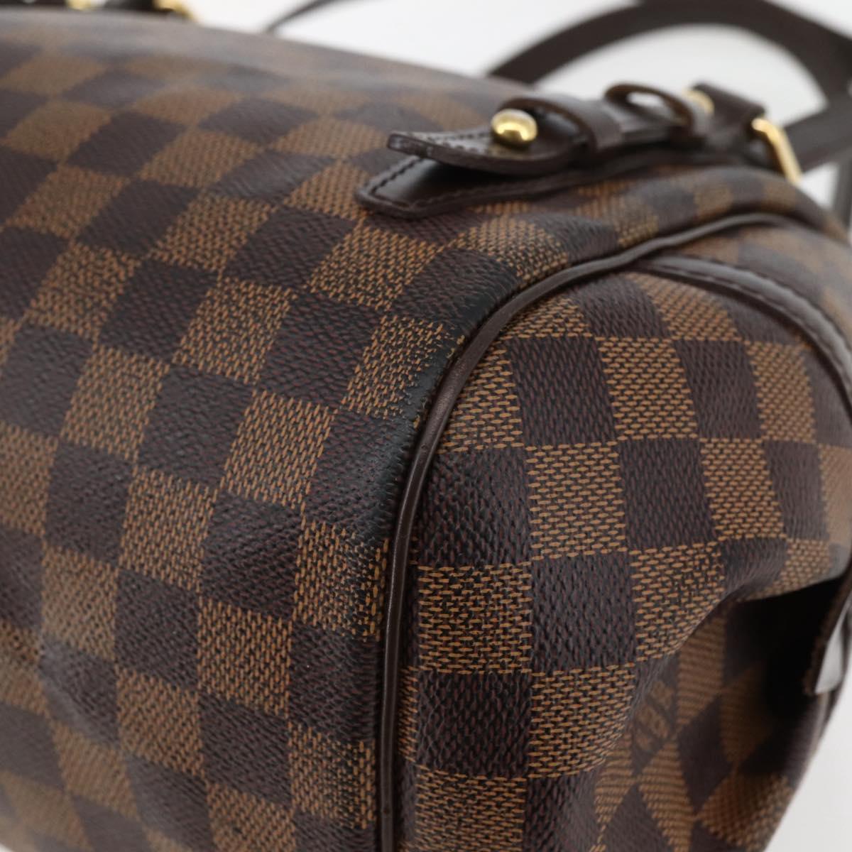 LOUIS VUITTON Damier Ebene Rivington PM Hand Bag N41157 LV Auth BA6346