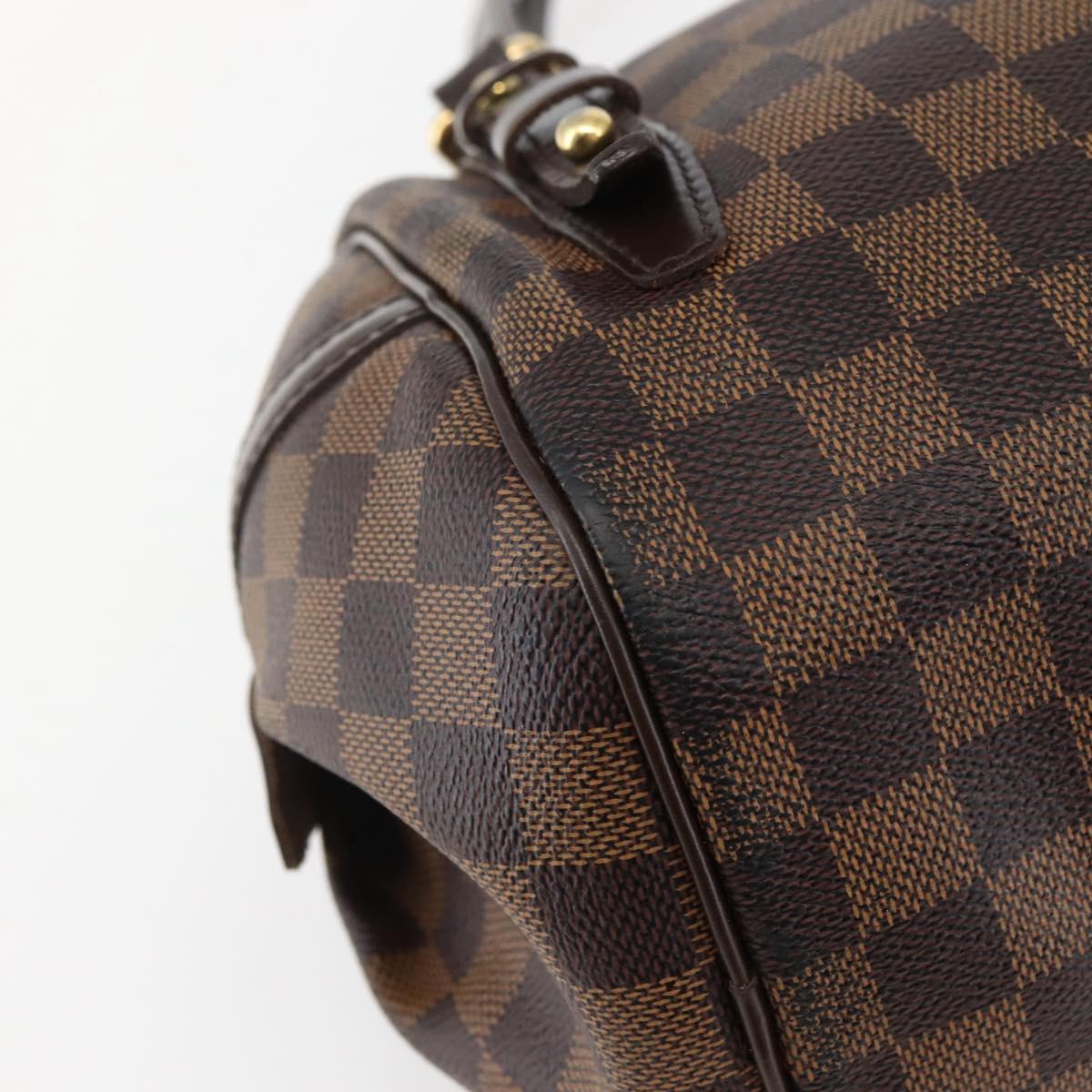 LOUIS VUITTON Damier Ebene Rivington PM Hand Bag N41157 LV Auth BA6346