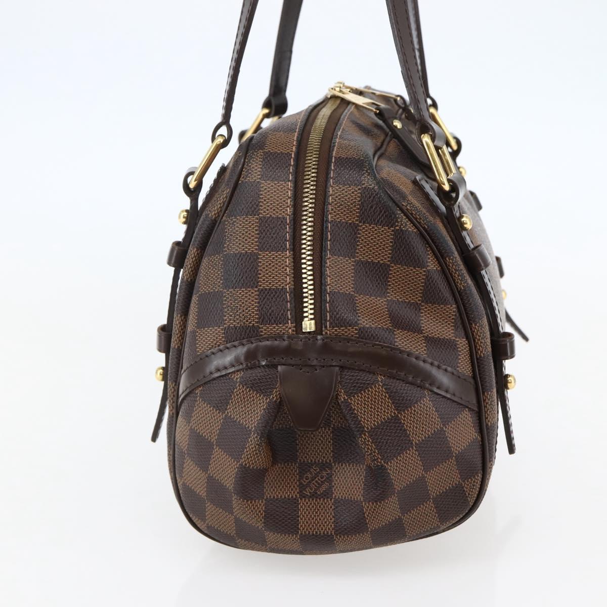 LOUIS VUITTON Damier Ebene Rivington PM Hand Bag N41157 LV Auth BA6346