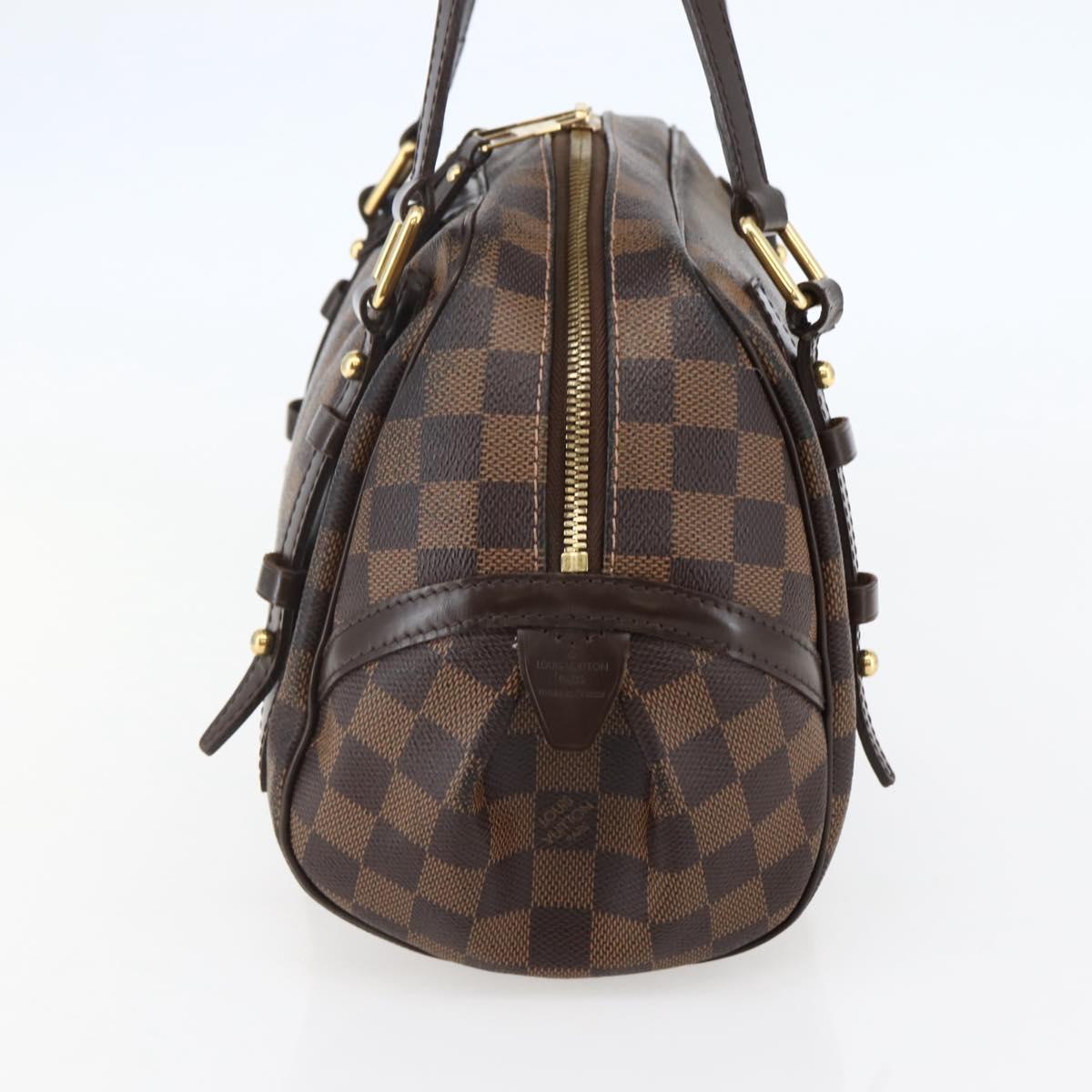 LOUIS VUITTON Damier Ebene Rivington PM Hand Bag N41157 LV Auth BA6346
