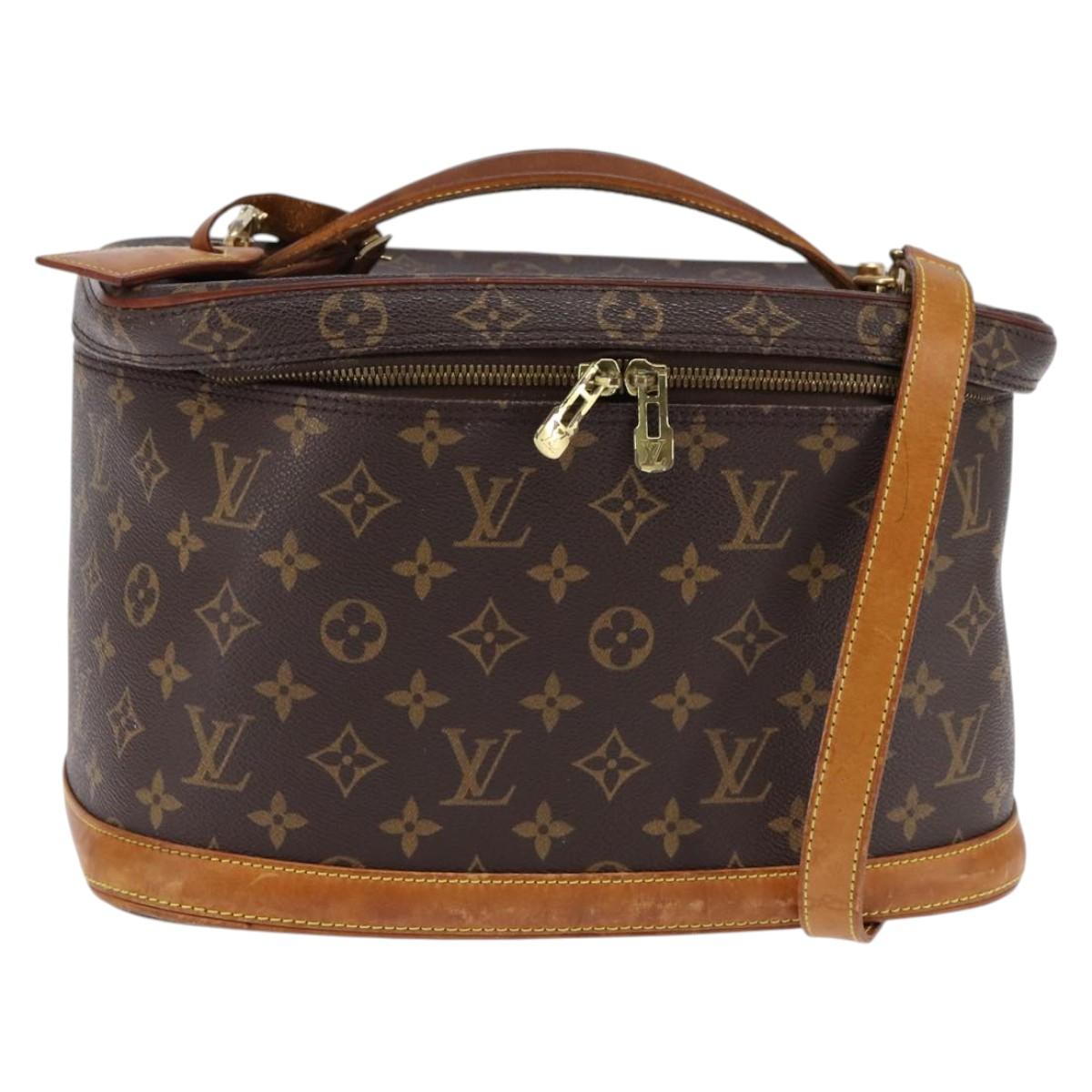 LOUIS VUITTON Monogram Nice Hand Bag M47280 LV Auth BA6350