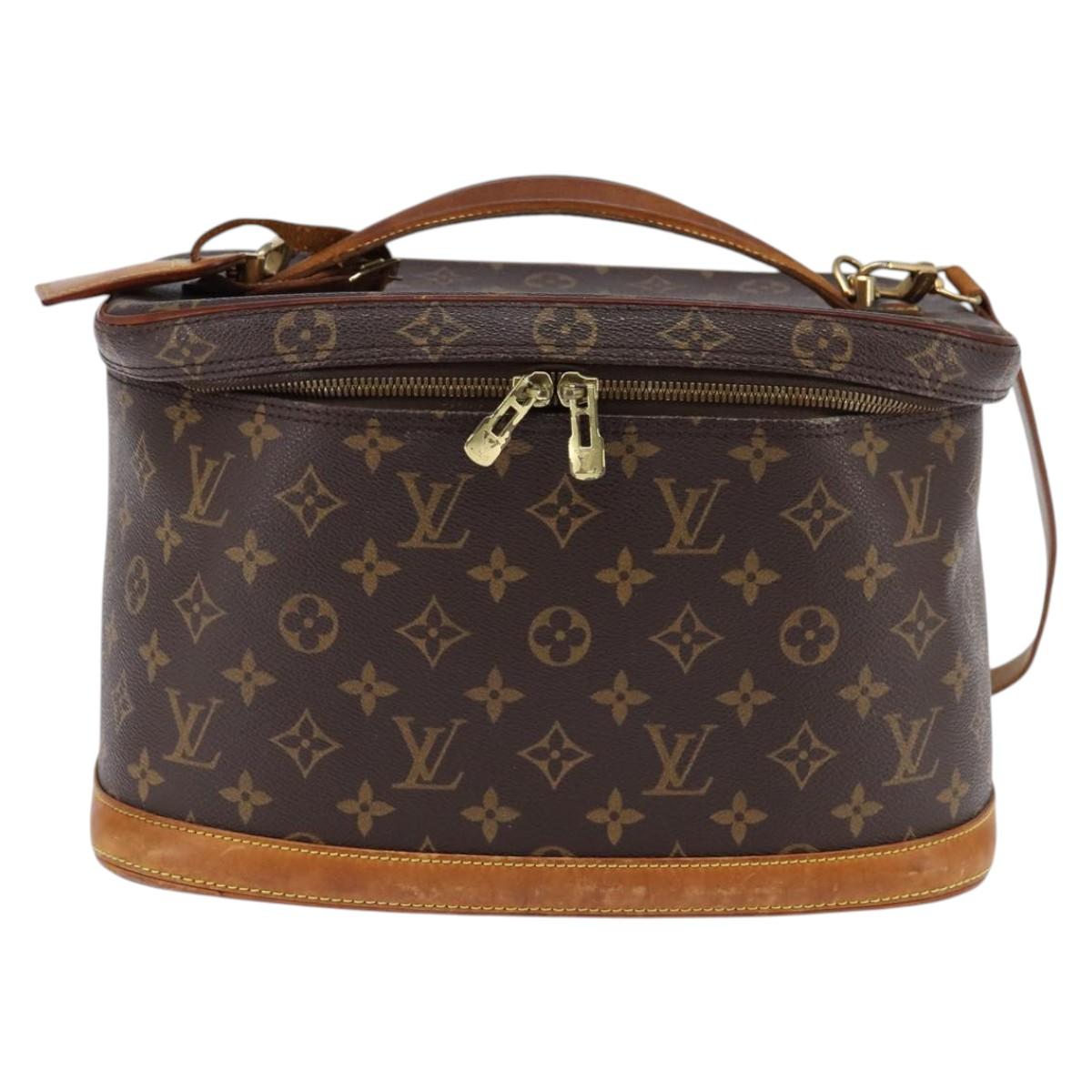 LOUIS VUITTON Monogram Nice Hand Bag M47280 LV Auth BA6350