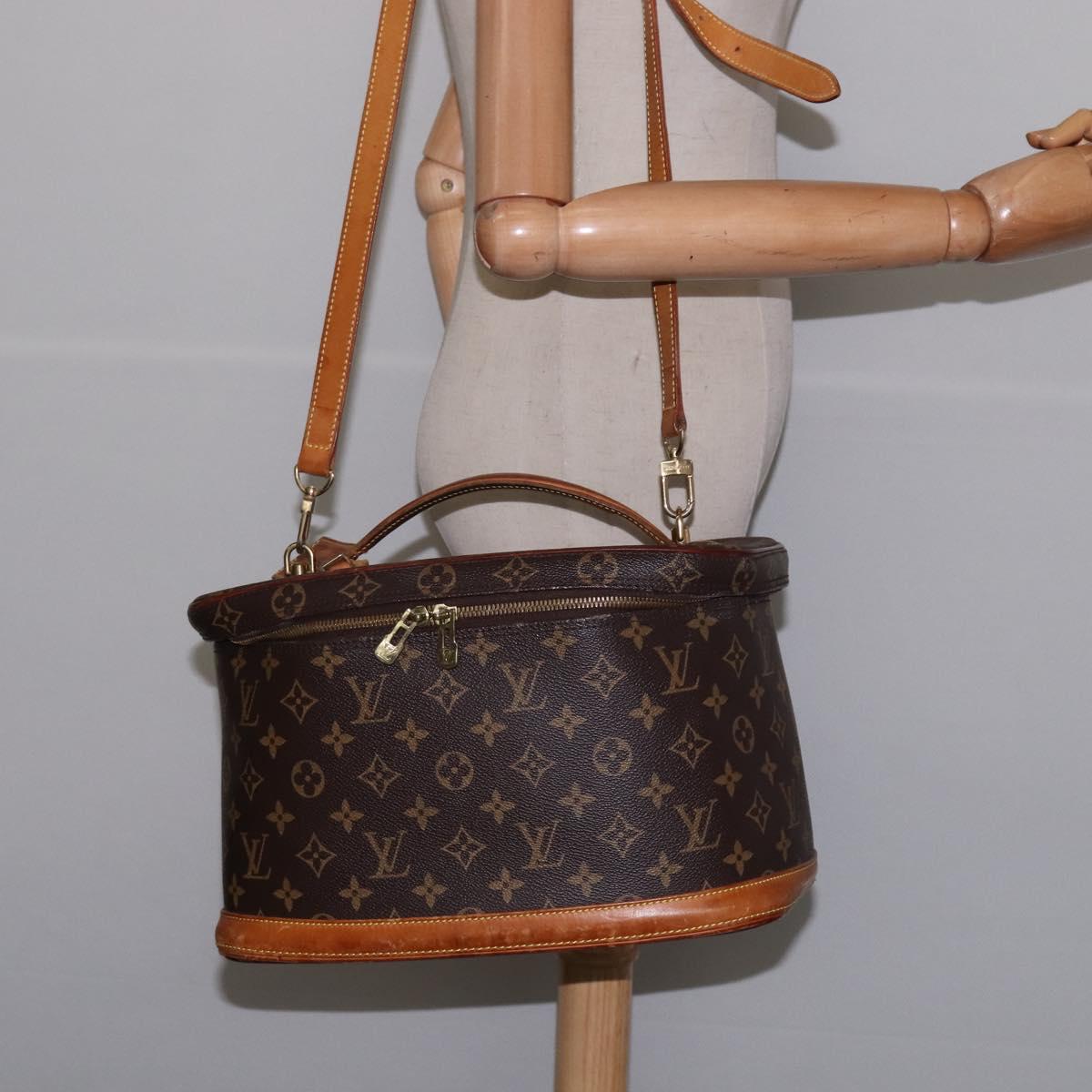 LOUIS VUITTON Monogram Nice Hand Bag M47280 LV Auth BA6350