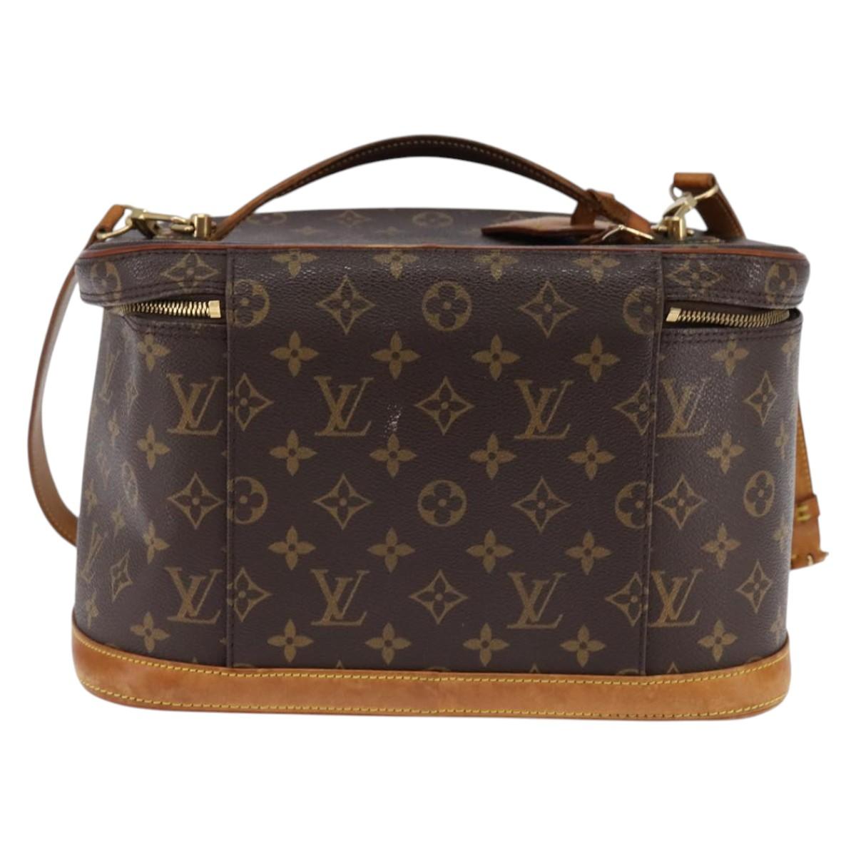 LOUIS VUITTON Monogram Nice Hand Bag M47280 LV Auth BA6350