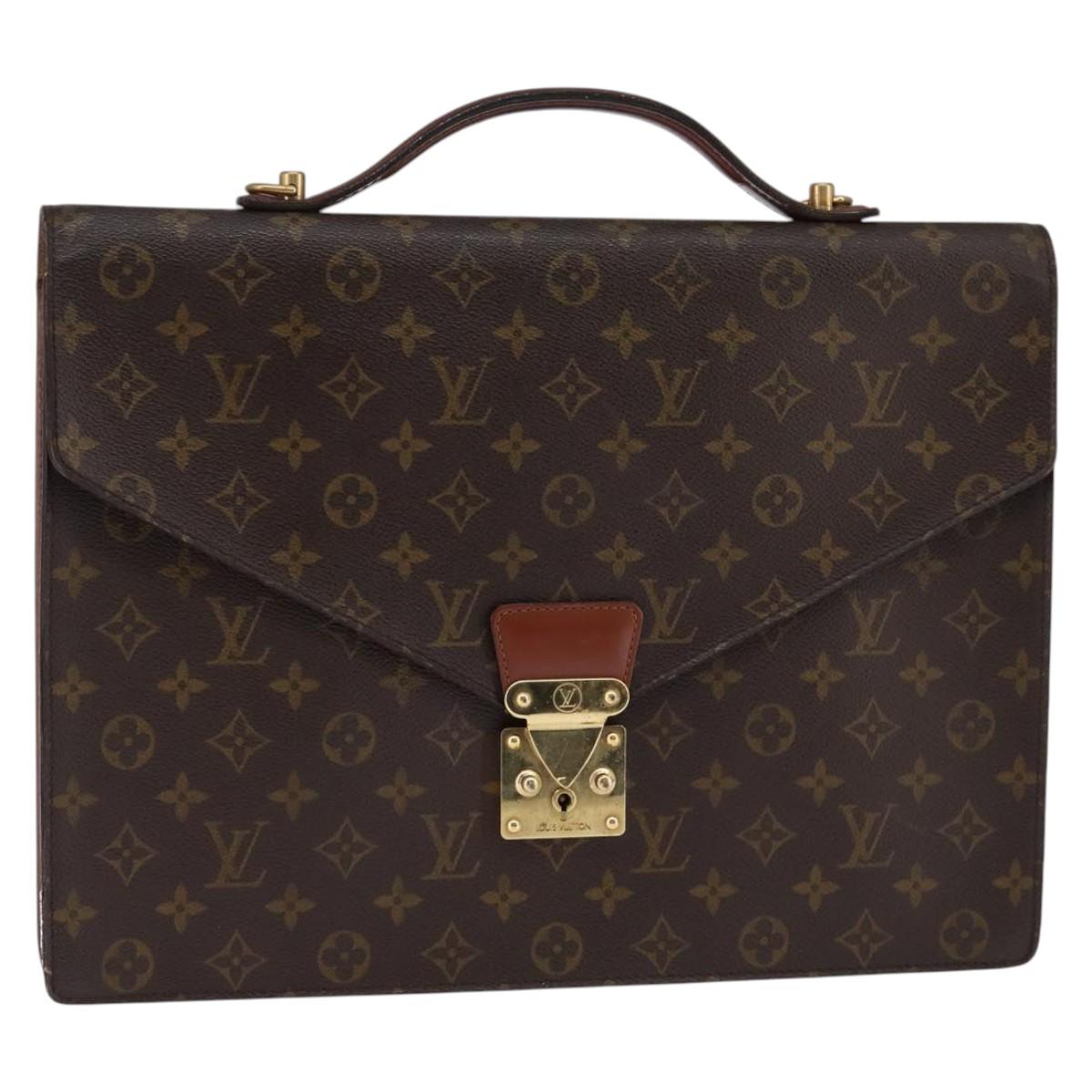 LOUIS VUITTON Monogram Porte Documents Bandouliere Bag M53338 Auth BA6351