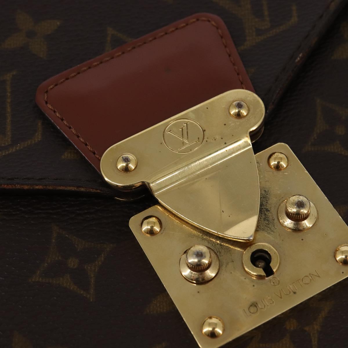 LOUIS VUITTON Monogram Porte Documents Bandouliere Bag M53338 Auth BA6351