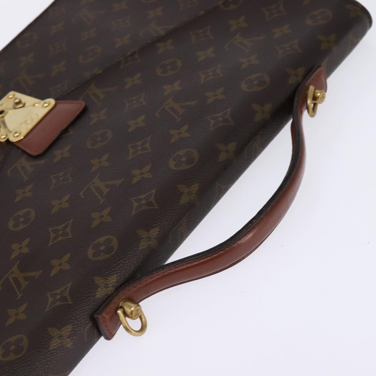 LOUIS VUITTON Monogram Porte Documents Bandouliere Bag M53338 Auth BA6351