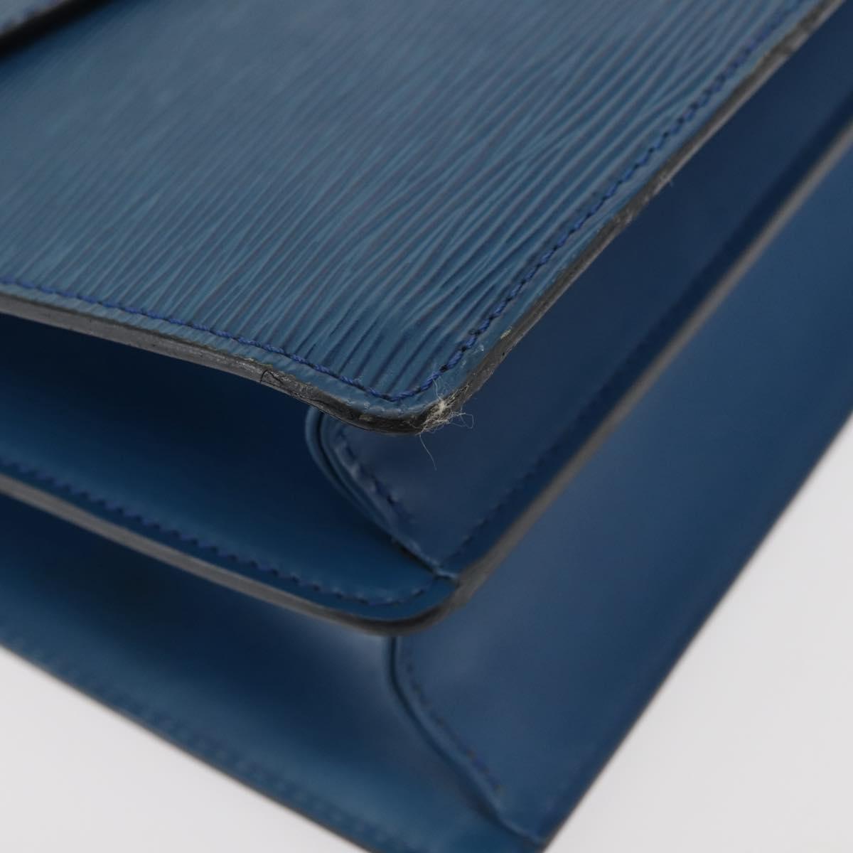 LOUIS VUITTON Epi Concorde Hand Bag Blue M52135 LV Auth BA6353