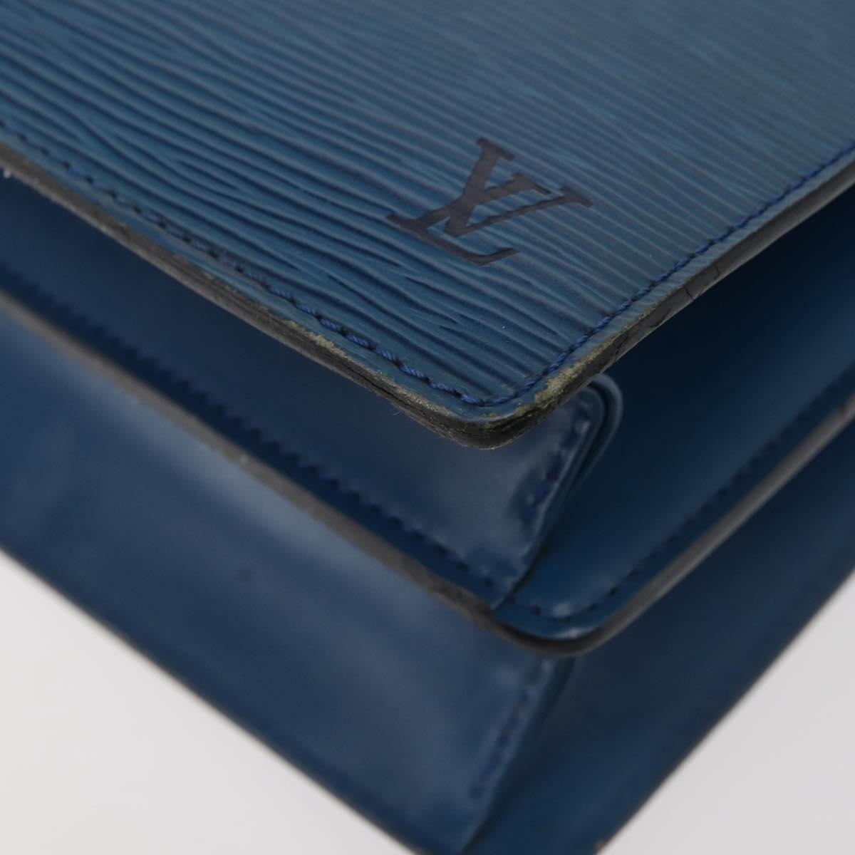 LOUIS VUITTON Epi Concorde Hand Bag Blue M52135 LV Auth BA6353
