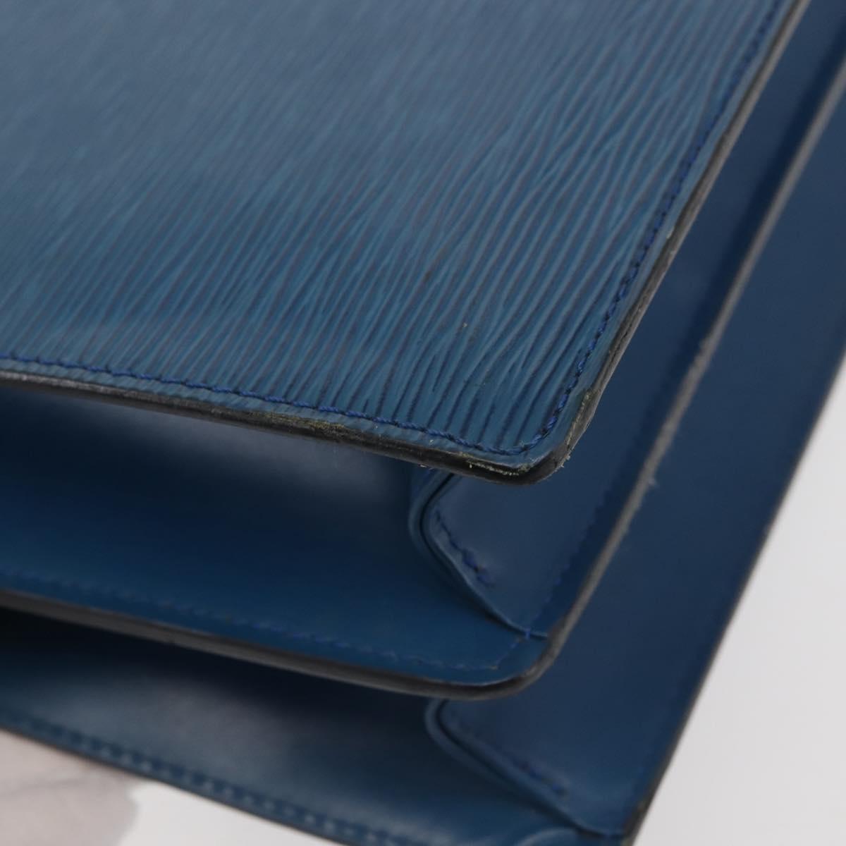 LOUIS VUITTON Epi Concorde Hand Bag Blue M52135 LV Auth BA6353