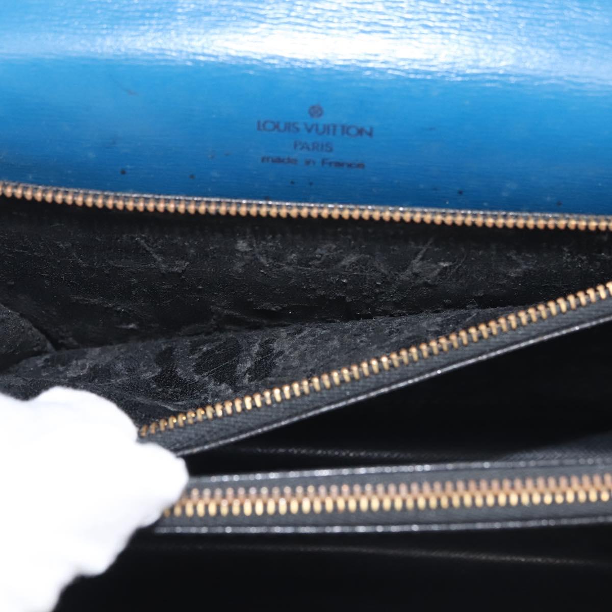 LOUIS VUITTON Epi Concorde Hand Bag Blue M52135 LV Auth BA6353