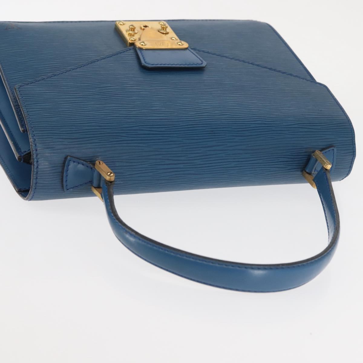 LOUIS VUITTON Epi Concorde Hand Bag Blue M52135 LV Auth BA6353