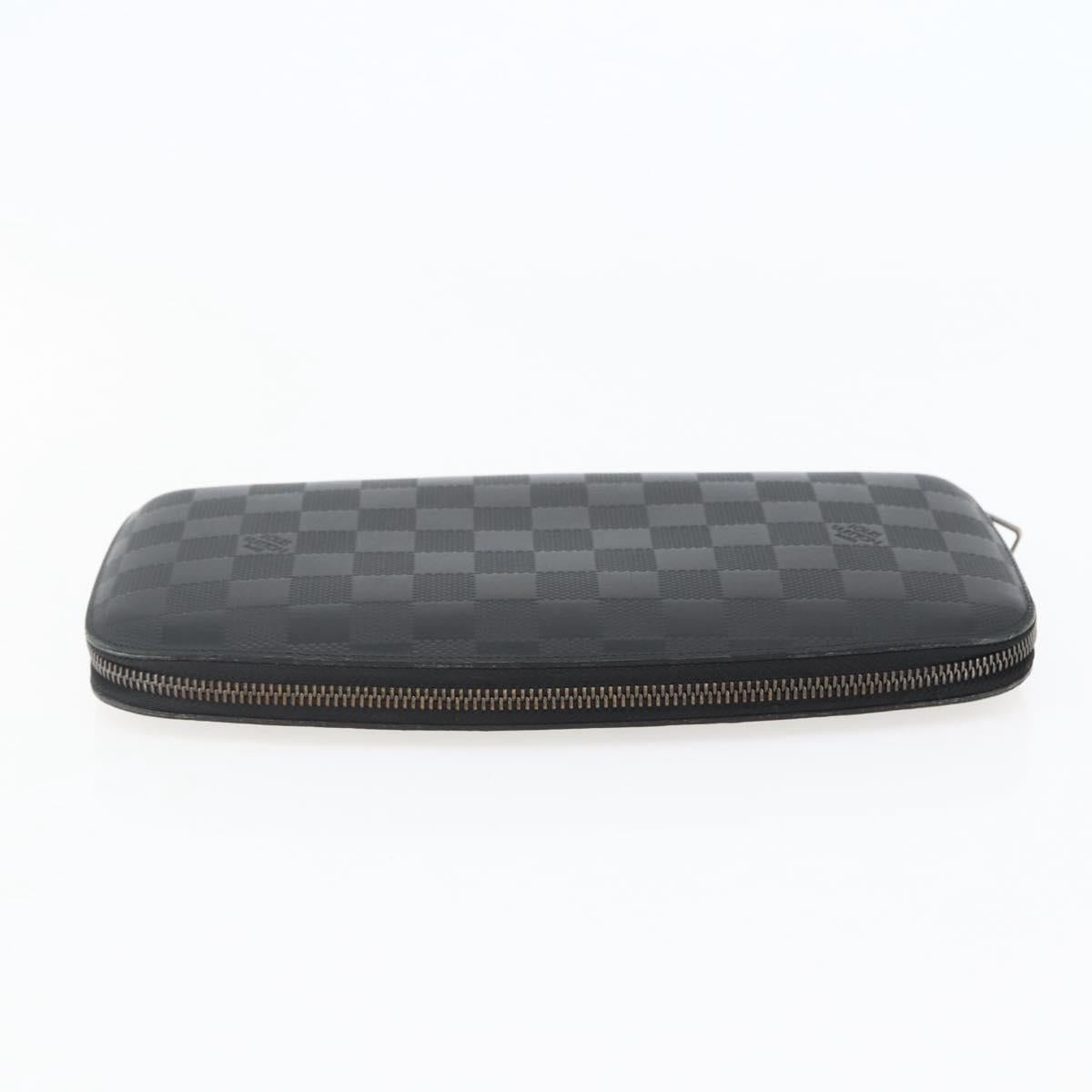 LOUIS VUITTON Damier Infini Organizer Atholl Bag Black N41382 LV Auth BA6356