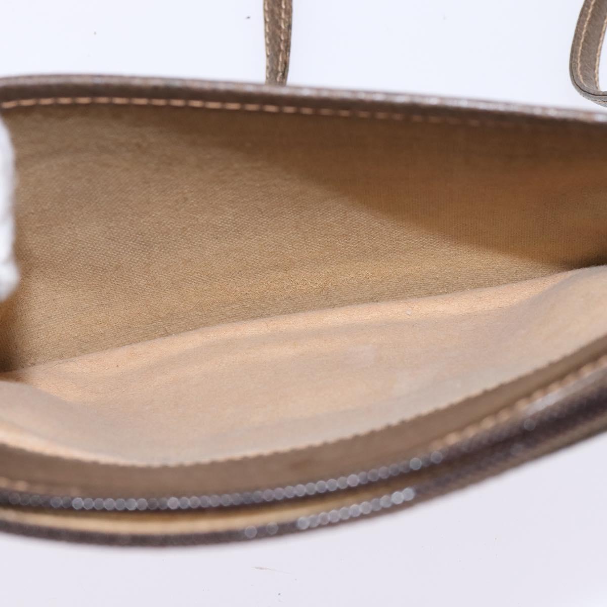 GUCCI GG Supreme Shoulder Bag PVC Beige Gold 904 02 020 Auth BA6380