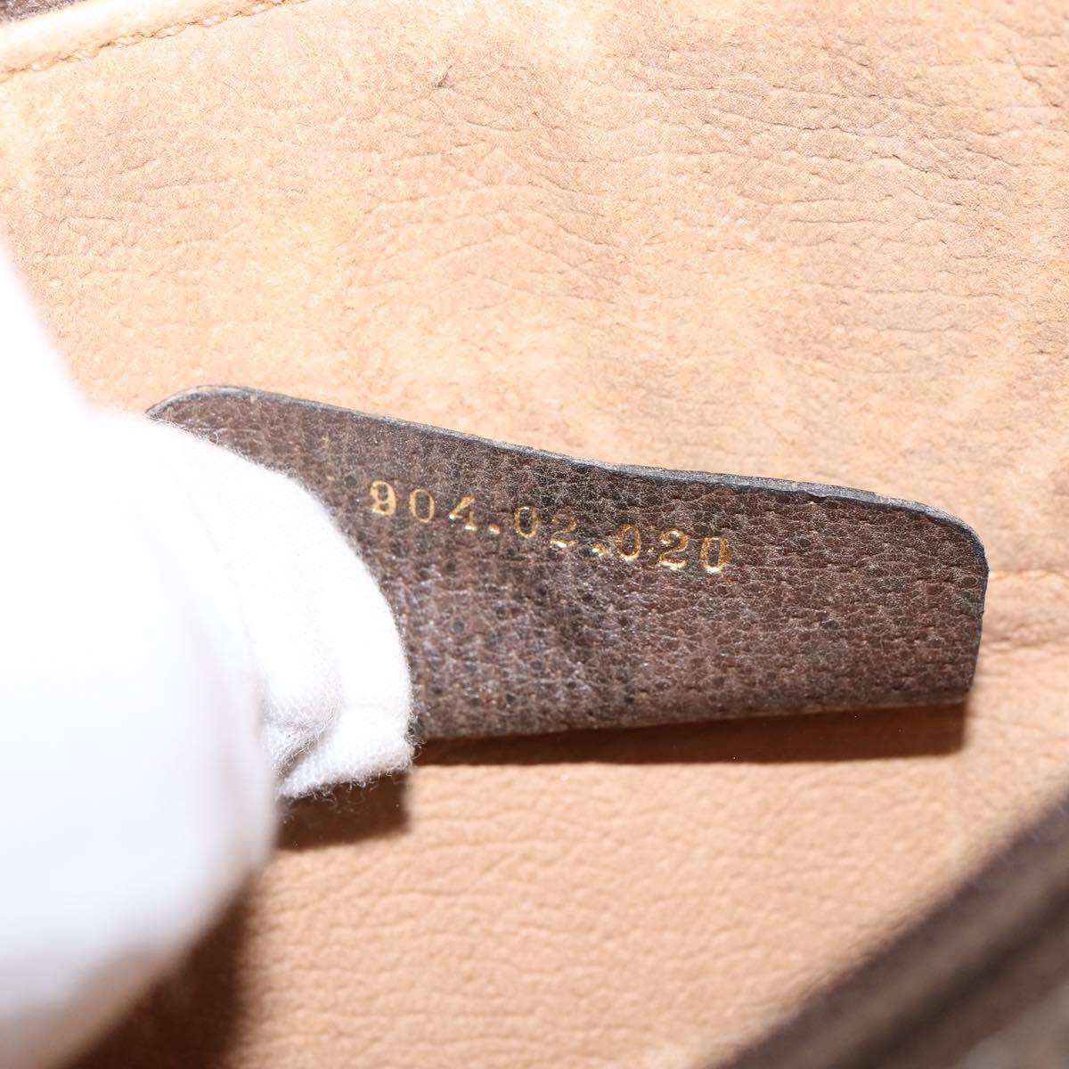 GUCCI GG Supreme Shoulder Bag PVC Beige Gold 904 02 020 Auth BA6380