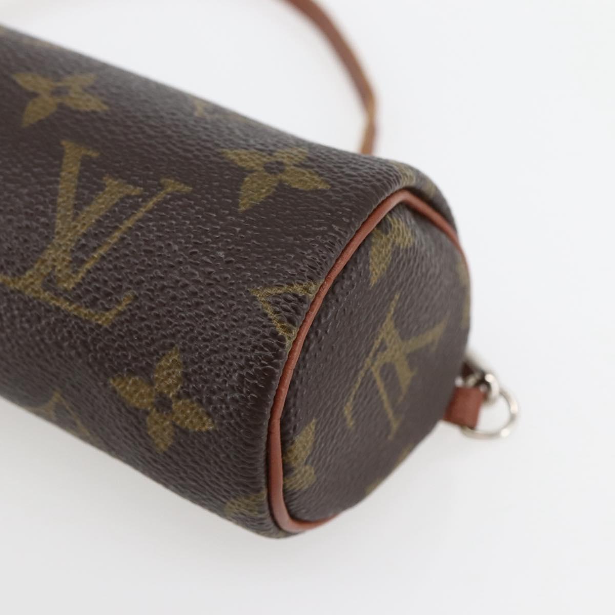 LOUIS VUITTON Monogram Papillon Pouch LV Auth BA6391