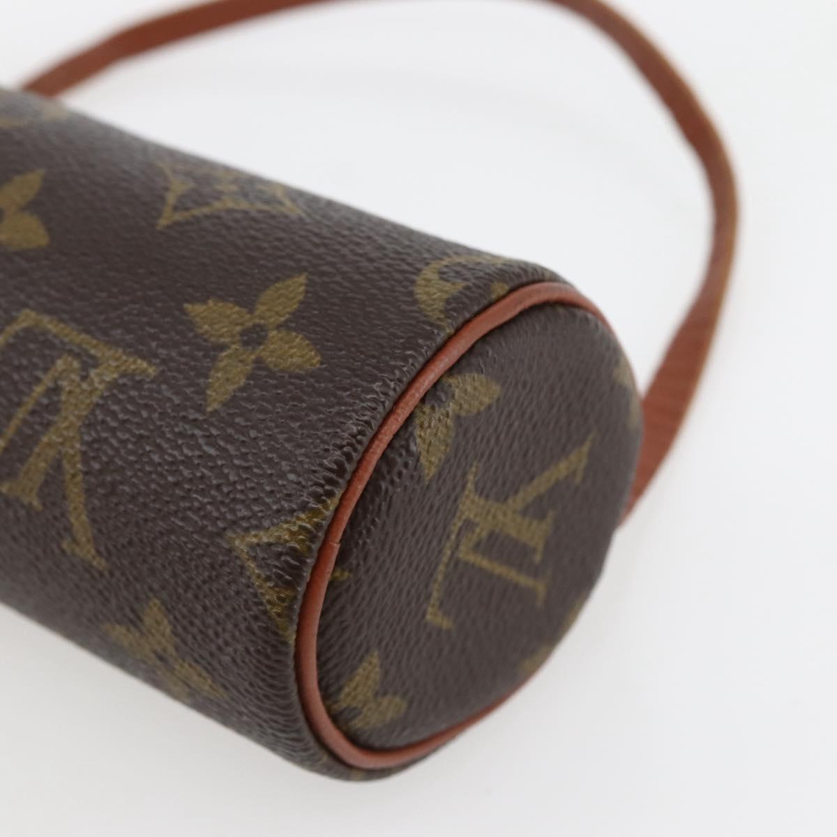 LOUIS VUITTON Monogram Papillon Pouch LV Auth BA6391