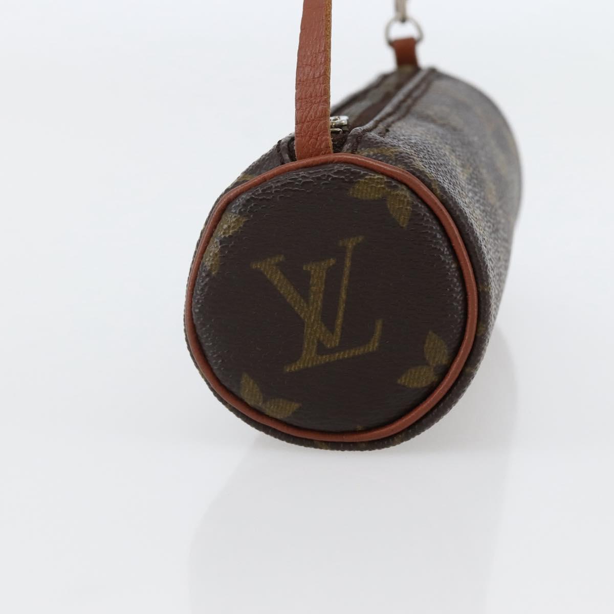 LOUIS VUITTON Monogram Papillon Pouch LV Auth BA6391