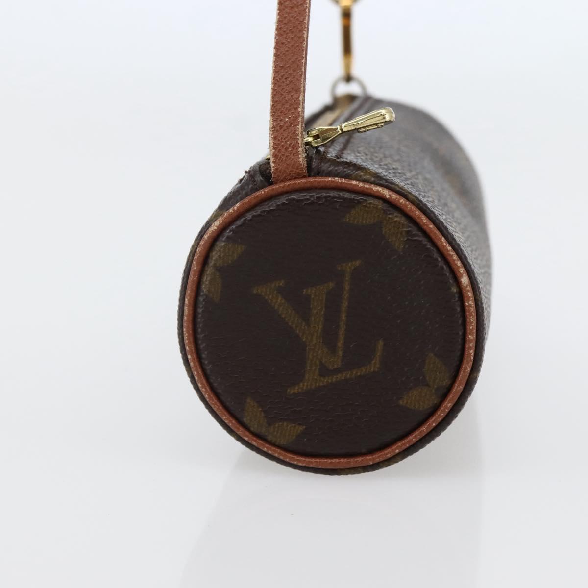 LOUIS VUITTON Monogram Papillon Pouch LV Auth BA6393
