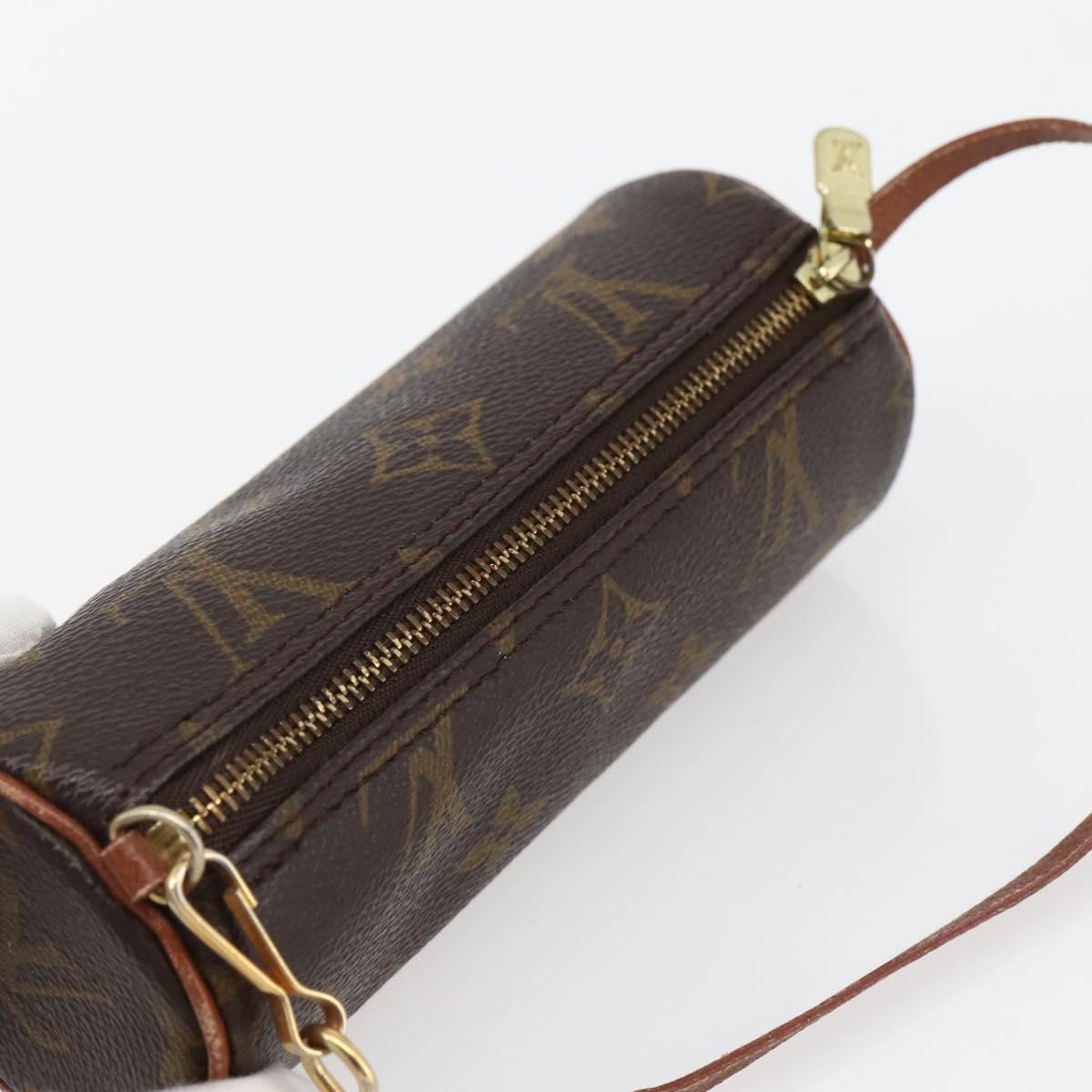 LOUIS VUITTON Monogram Papillon Pouch LV Auth BA6393