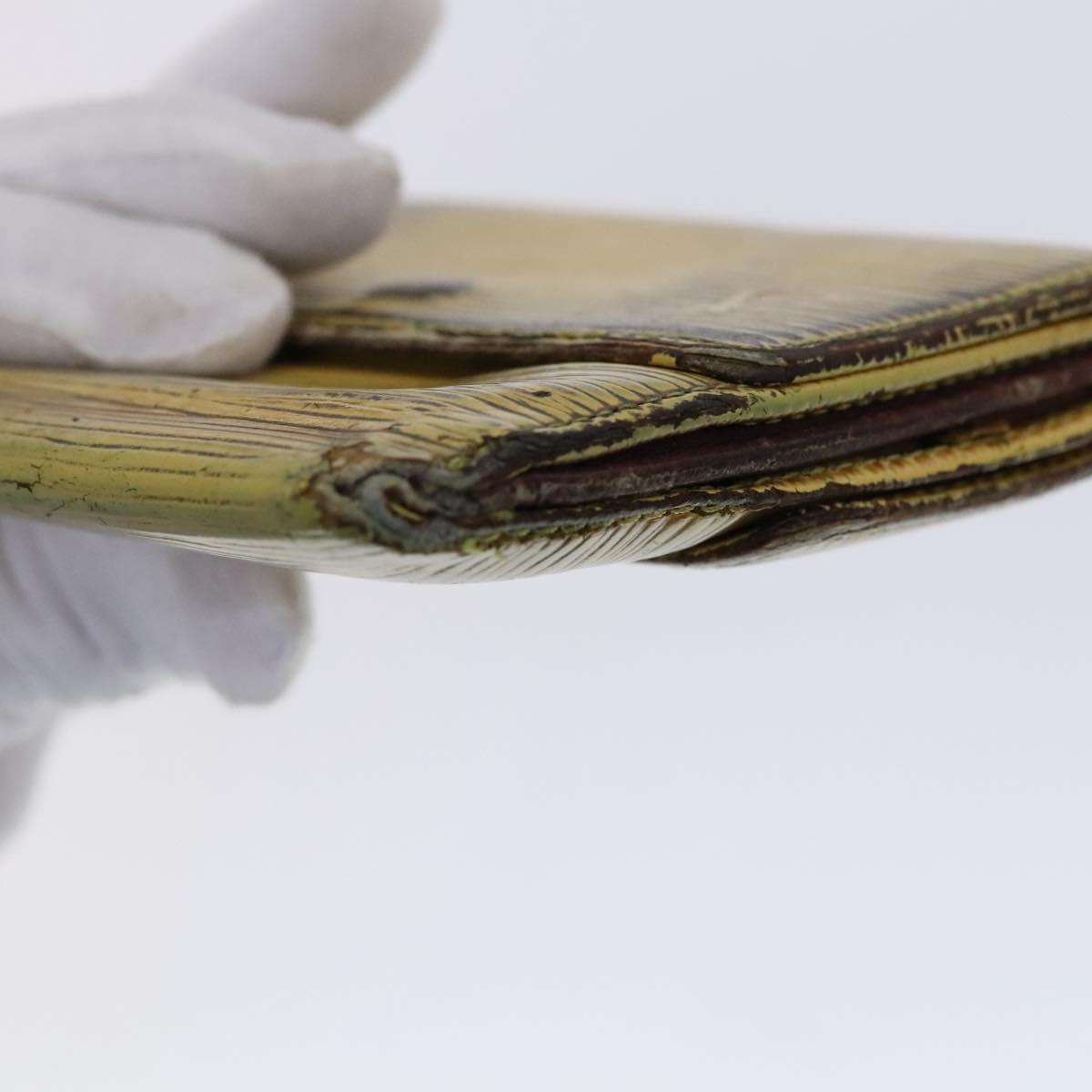 LOUIS VUITTON Epi Wallet 4Set Green Red yellow LV Auth BA640