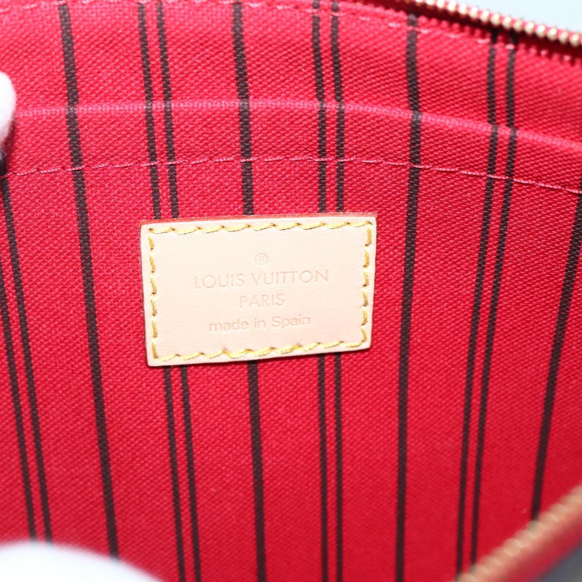 LOUIS VUITTON Monogram Neverfull MM Pouch Accessory Pouch LV Auth BA6400