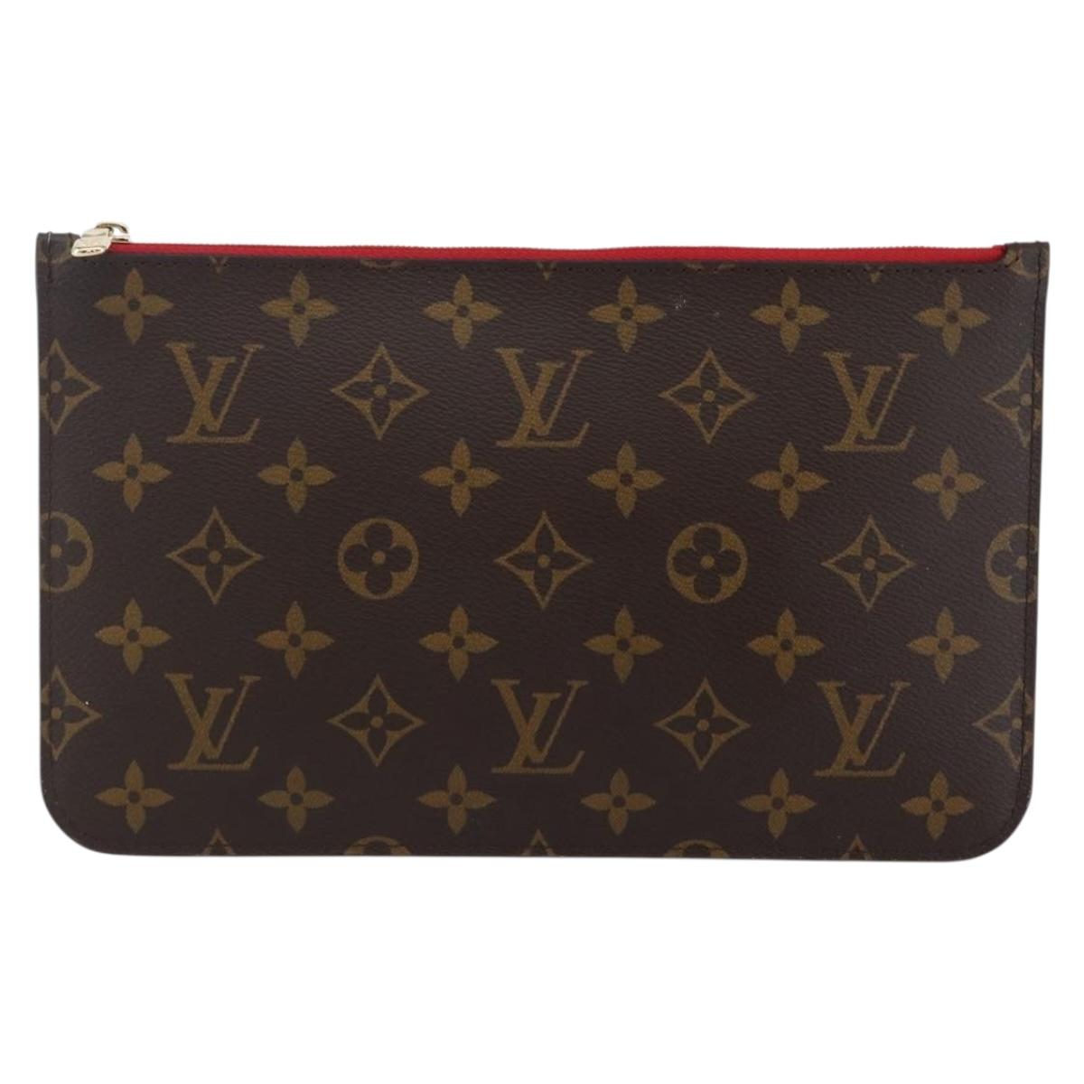 LOUIS VUITTON Monogram Neverfull MM Pouch Accessory Pouch LV Auth BA6400