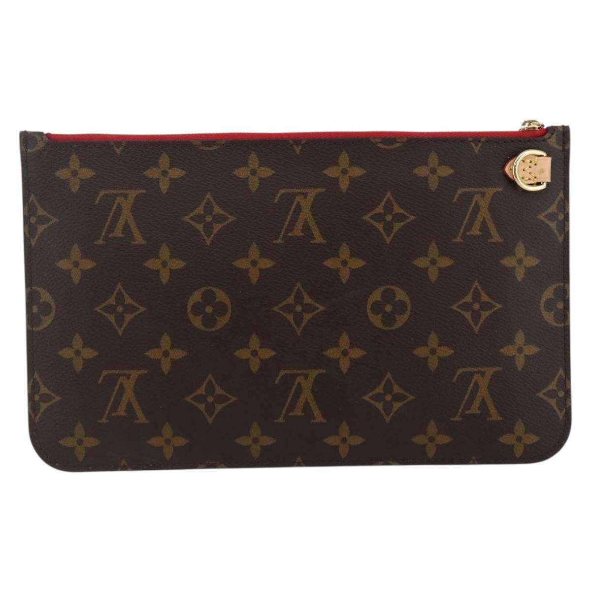 LOUIS VUITTON Monogram Neverfull MM Pouch Accessory Pouch LV Auth BA6400