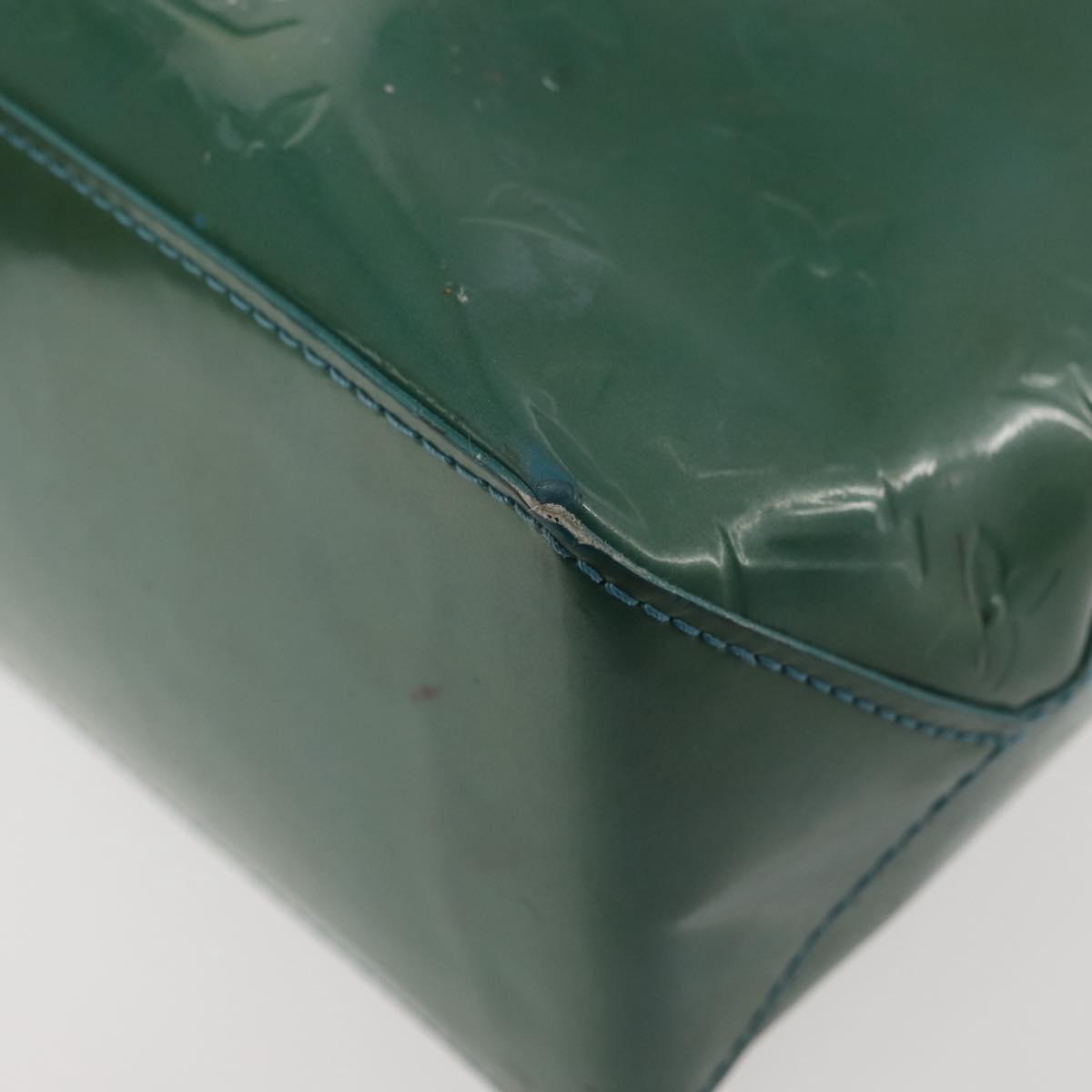 LOUIS VUITTON Vernis Wilshire Boulevard Bag Blue galatic M93646 LV Auth BA6406